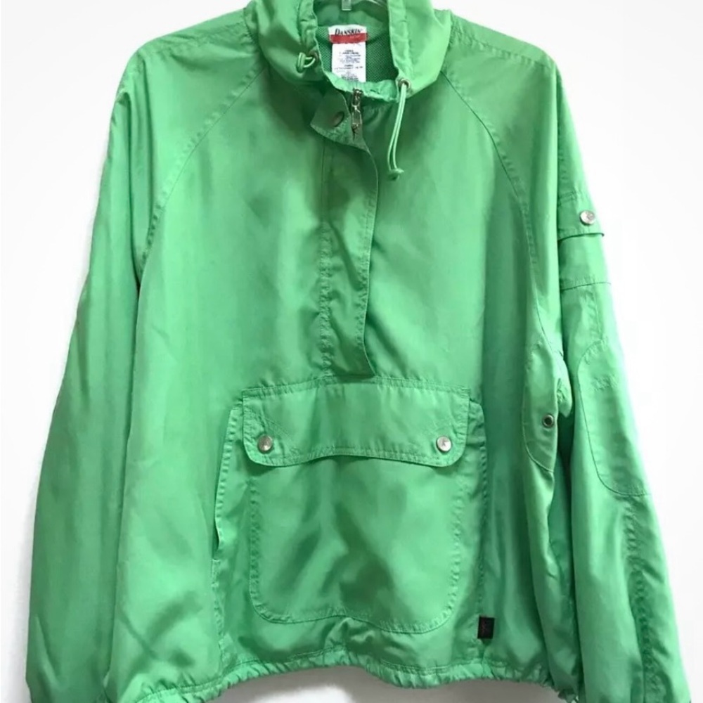 Danskin Womens XL Green Windbreaker Windbreaker